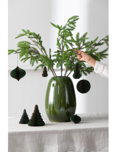 Vase Lola en porcelaine vert moyenJ-Line 2