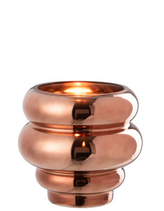 Porte-bougie / Vase en verre marron CléaJ-Line