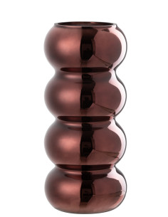 Vase Chenille Verre PruneJ-Line