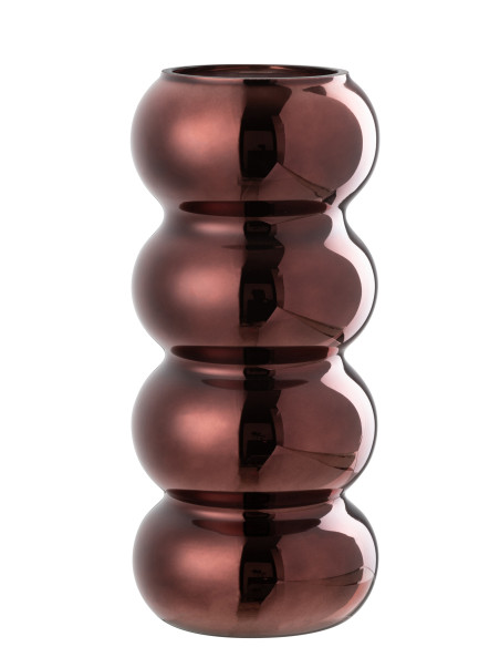 Vase Chenille Verre PruneJ-Line Vase Chenille Verre PruneJ-Line