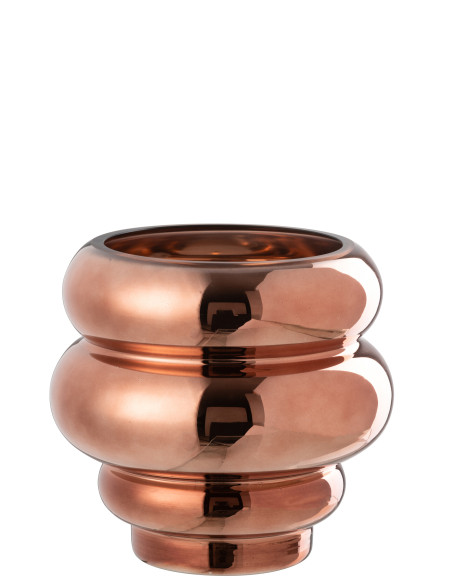 Porte-bougie / Vase en verre marron CléaJ-Line