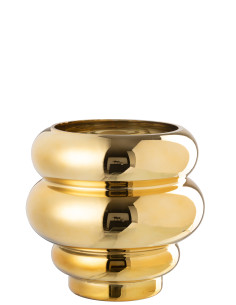 Porte-bougie / Vase en verre doré CléaJ-Line 2