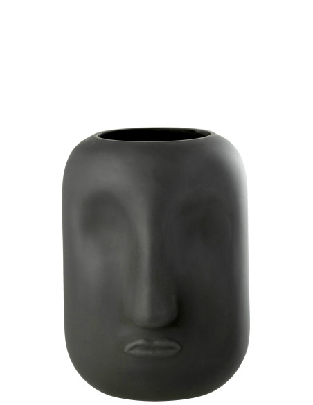 Vase en verre noir grandJ-Line Vase en verre noir grandJ-Line