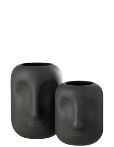 Vase en verre noir grandJ-Line 2