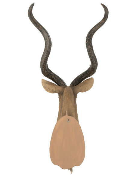 Tête d'antilope poly marronJ-Line