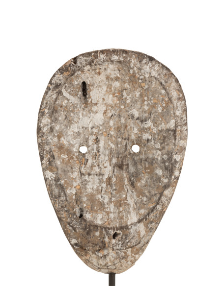 Figure Abstraite Mur ou Broche en Bois d'Albasia GrisJ-Line