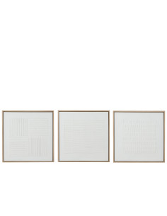 Peinture Lignes Toile Blanche Assortiment De 3J-Line