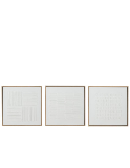 Peinture Lignes Toile Blanche Assortiment De 3J-Line