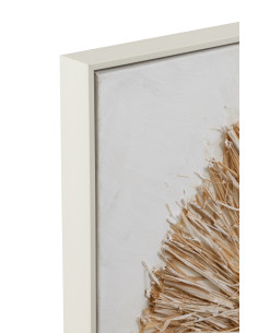 Décoration murale Ibiza Cercle Toile/Peinture Crème/Blanc PetitJ-Line 2