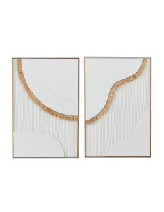 Peindre la toile de paille blanche assortie de 2J-Line