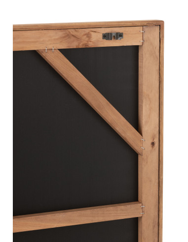 Décoration murale en bois de pin/canvas naturel JoshJ-Line