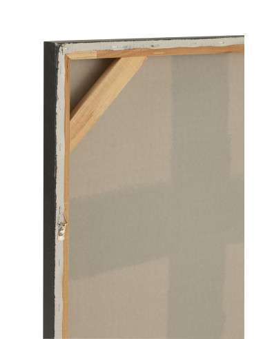 Peinture Carré Acrylique/Toile Blanc/NoirJ-Line