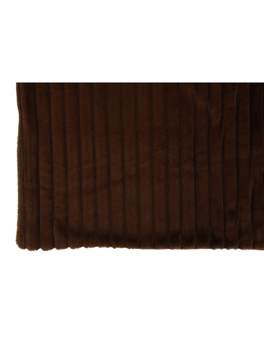 Corduroy à carreaux en polyester chocolatJ-Line