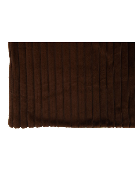 Corduroy à carreaux en polyester chocolatJ-Line