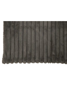 Tissu à carreaux en velours côtelé polyester gris foncéJ-Line 2