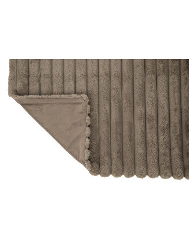 Tissu à carreaux en velours côtelé en polyester gris sourisJ-Line