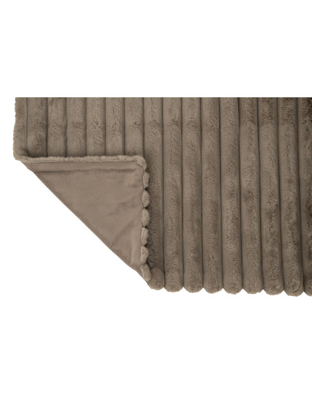 Tissu à carreaux en velours côtelé en polyester gris sourisJ-Line