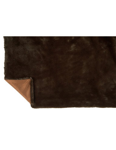 Plaid Cutie Polyester Dark Brown translates to "Carreau Mignon Polyester Marron Foncé" in French.J-Line