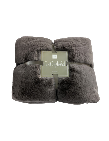 Plaid Cutie Polyester Gris FoncéJ-Line