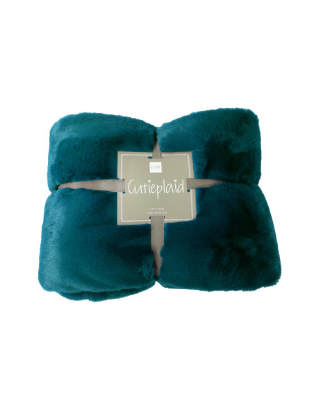 Plaid Cutie Polyester Petrol se traduit en français par "Carreaux Mignon Polyester Pétrole".J-Line