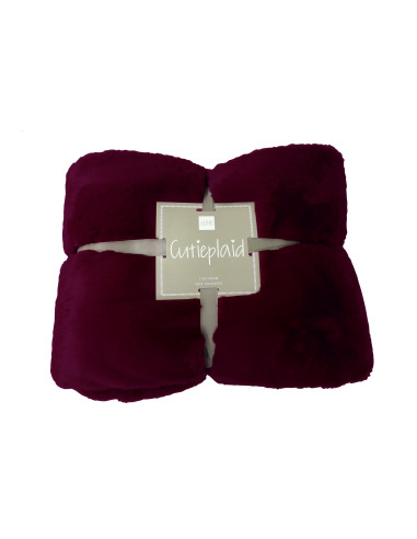 Plaid Cutie Polyester Dark Red translates to "Carreau Mignon Polyester Rouge Foncé" in French.J-Line