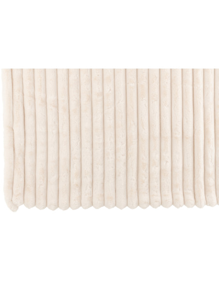 Tissu à carreaux en velours côtelé blanc en polyesterJ-Line