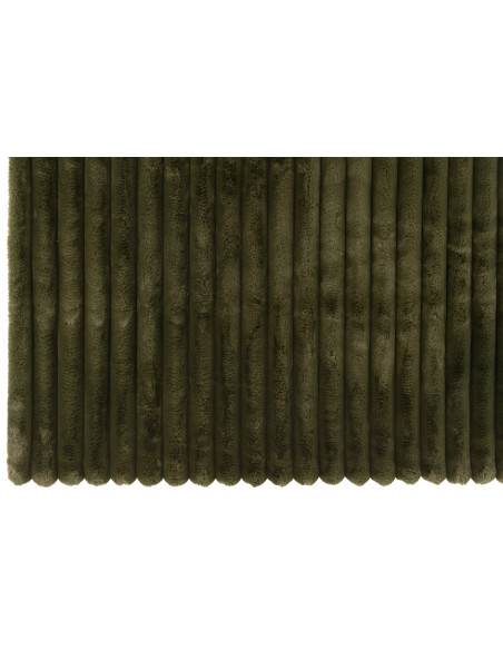 Tartan en velours côtelé large en polyester vert foncéJ-Line