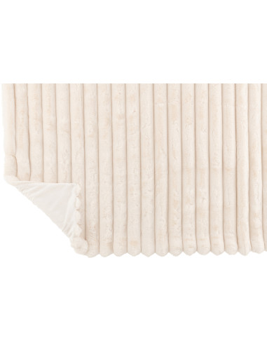 Tissu à carreaux en velours côtelé blanc en polyesterJ-Line