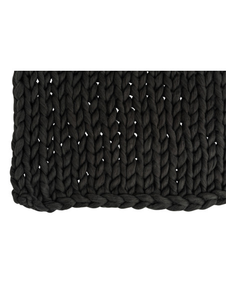 Gris foncé en acrylique tricoté à carreauxJ-Line