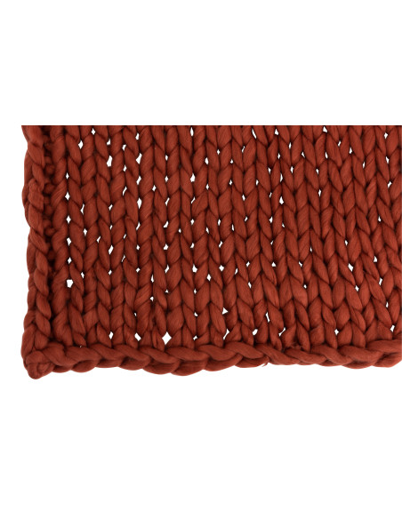 Tissé en acrylique rouge à carreauxJ-Line