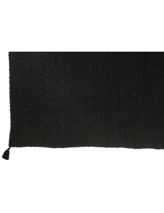 Carreaux à pompons en coton noirJ-Line 2