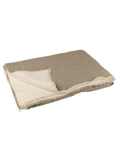 Carreaux Teddy Lignes Couture Coton/Polyester GrisJ-Line 2