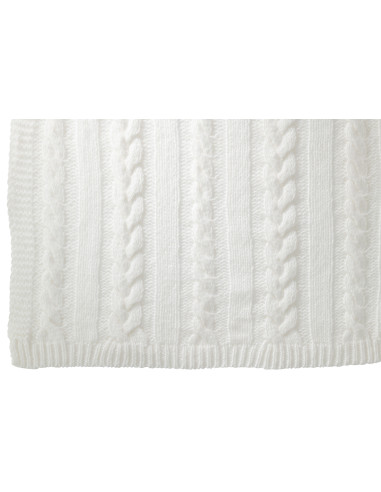 Torsion en polyester à carreaux blancsJ-Line