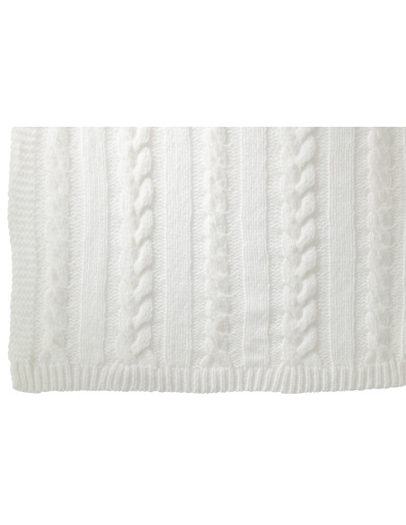 Torsion en polyester à carreaux blancsJ-Line