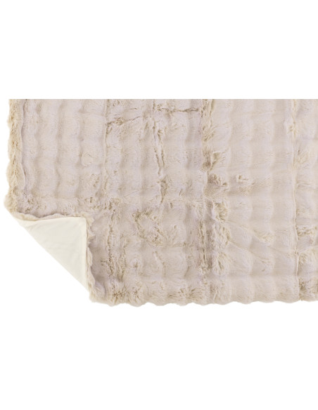 Vague à carreaux en polyester ivoireJ-Line