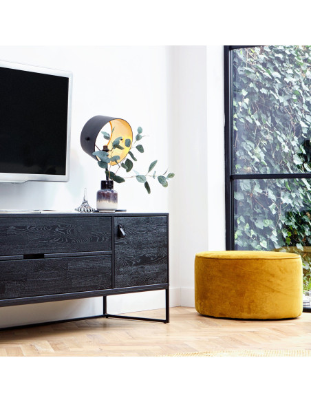 Pouf Rond Sara OcreWOOOD by De Eekhoorn Pouf Rond Sara OcreWOOOD by De Eekhoorn