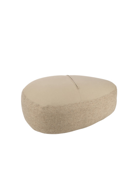 Pouf Galet Laine Beige Pouf Galet Laine Beige