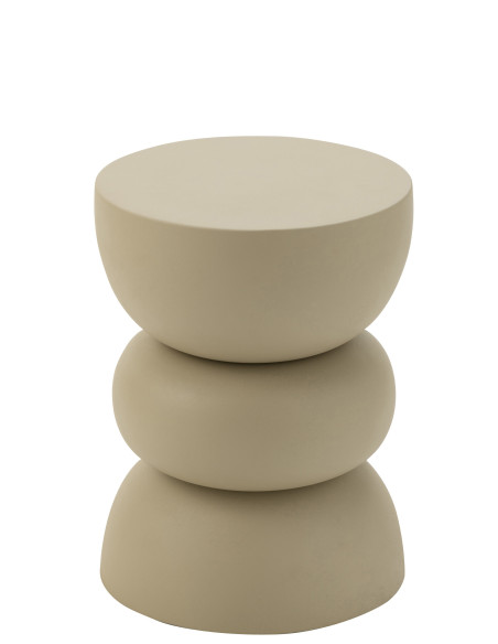 Tabouret Bois De Manguier Blanc jline jolipa