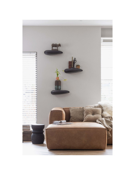 Tabouret Bois Bikkel Noir 40xØ28CMWOOOD by De Eekhoorn