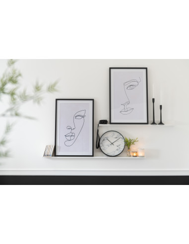 Porte-bougie en métal noir mat grandJ-Line