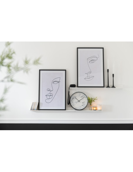 Porte-bougie en métal noir mat grandJ-Line