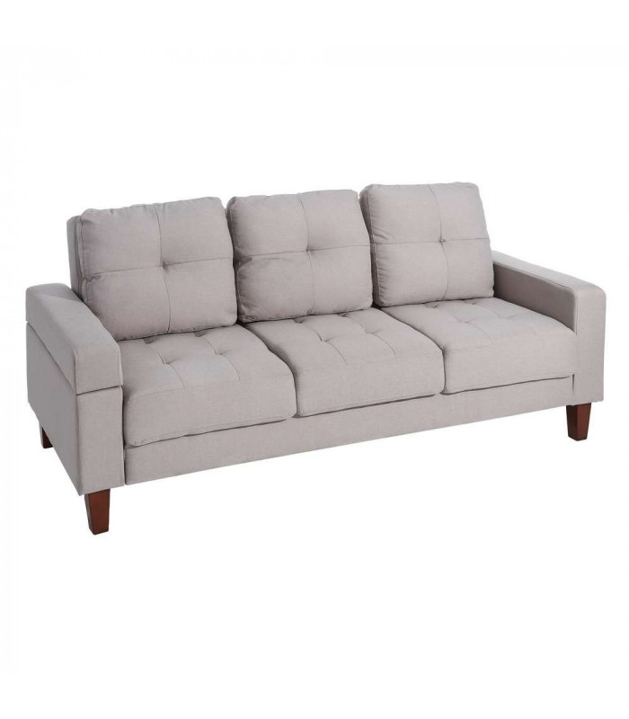 Canapé Lit Urban 3 Places Gris Clair