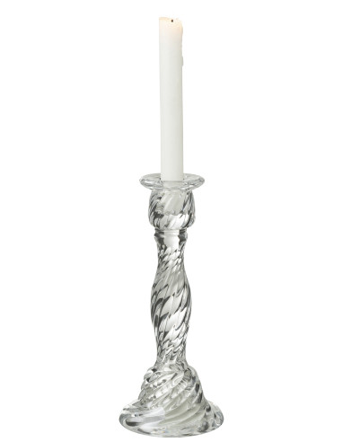 Porte-bougie en verre transparent Nono grandJ-Line