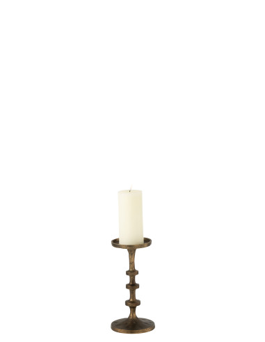 Porte-bougie Luz en aluminium bronze grandJ-Line