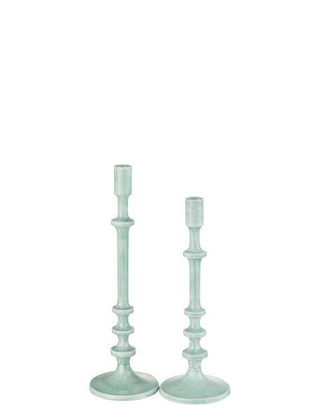 Bougeoir classique en aluminium bleu LJ-Line