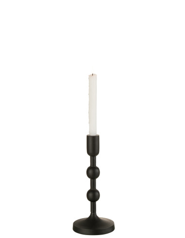 Porte-bougie Boules Aluminium Noir GrandJ-Line