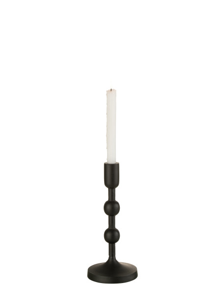 Porte-bougie Boules Aluminium Noir GrandJ-Line