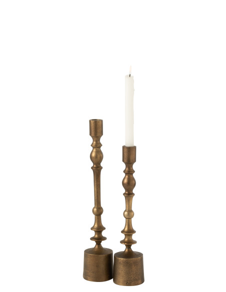 Porte-bougie Neuh Aluminium Bronze LargeJ-Line