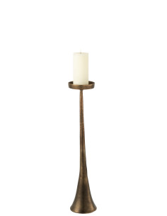 Porte-bougie Luky en aluminium bronze petitJ-Line 2