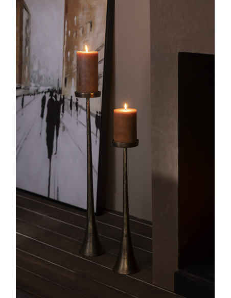 Porte-bougie Luky en aluminium bronze petitJ-Line